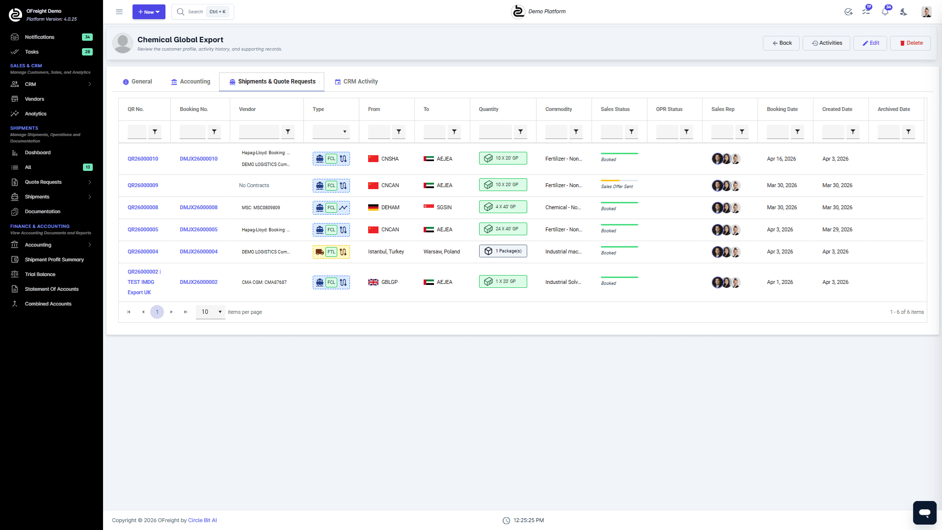 Freight Sales System